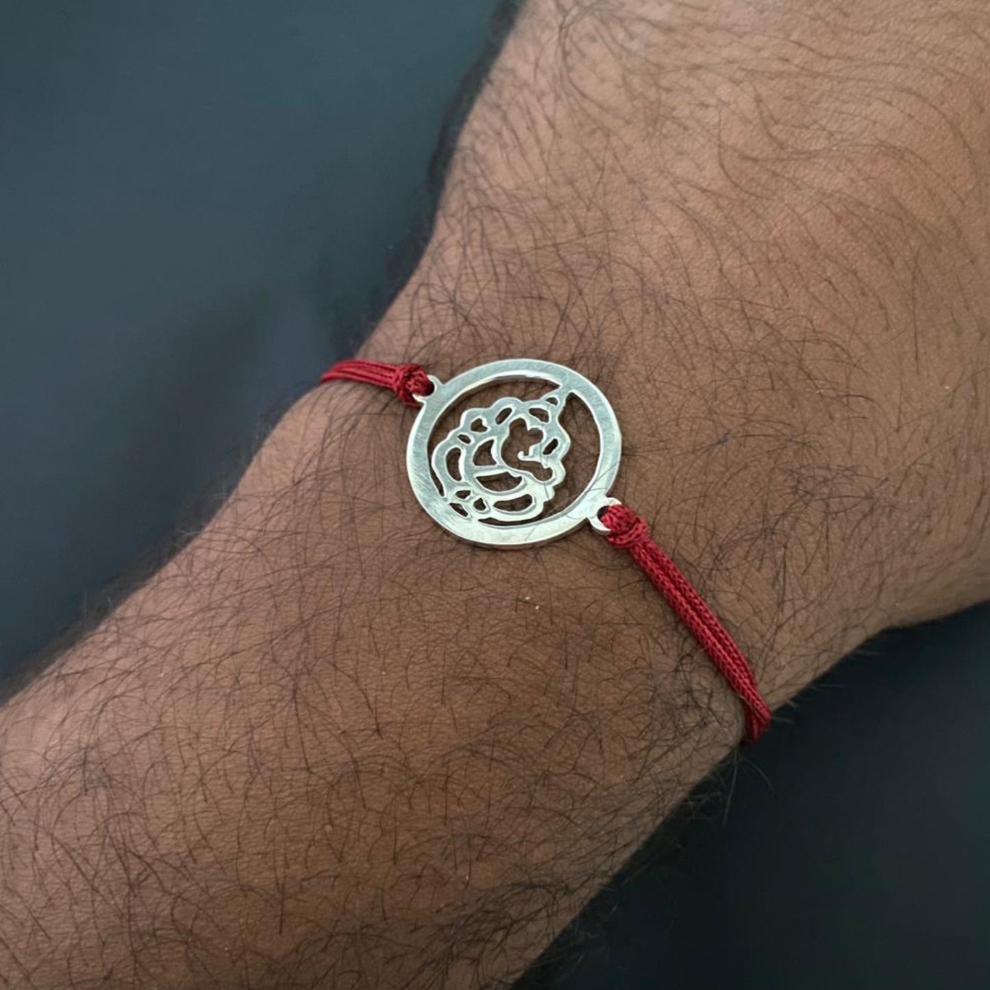 Ganesha Rakhi in 925 Sterling Silver