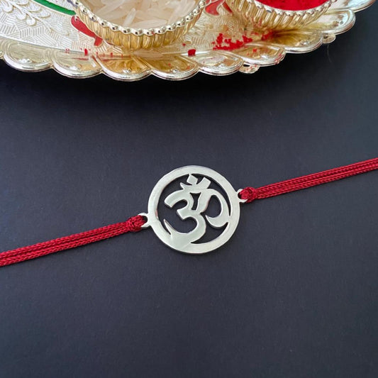 Om rakhi in 925 Sterling Silver