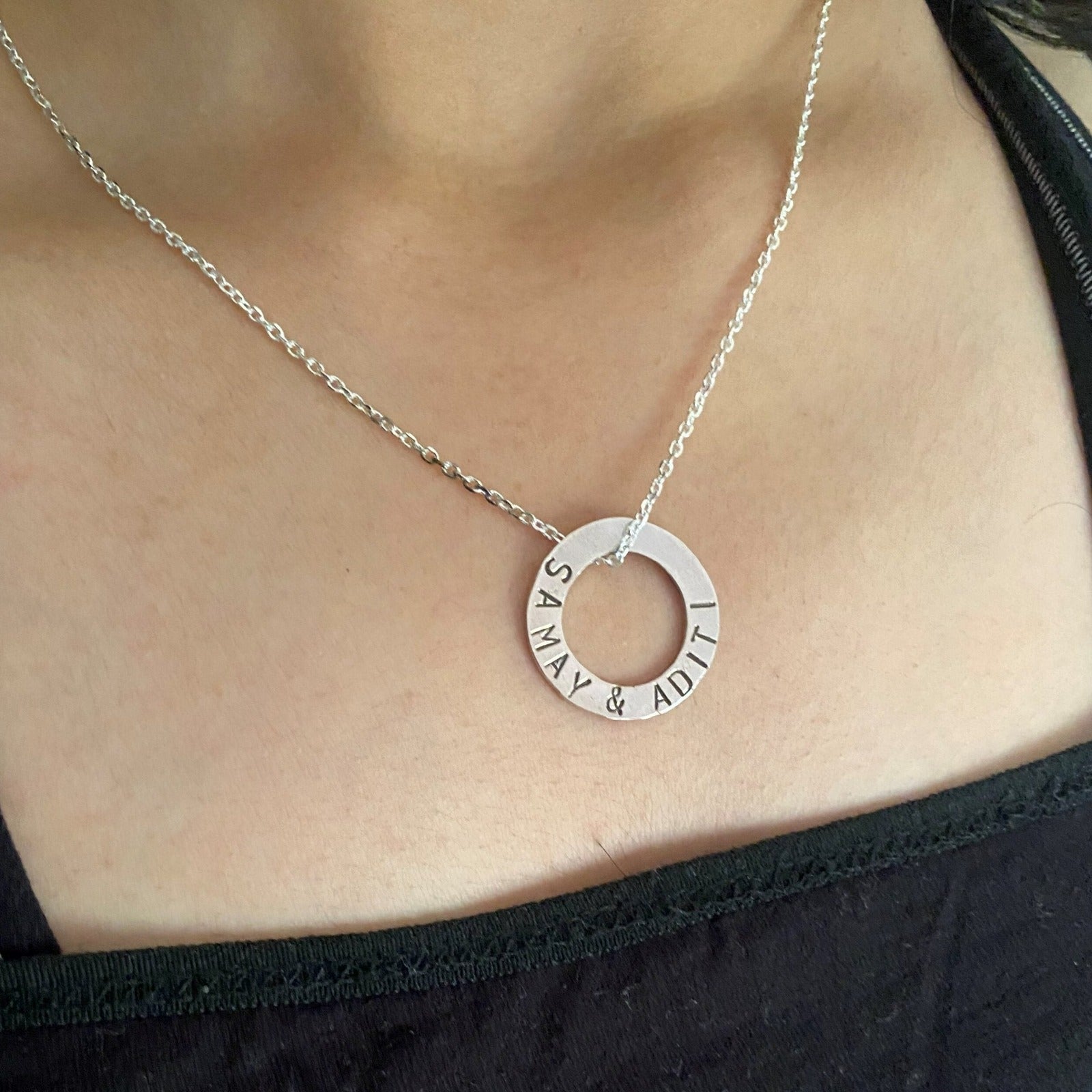 Circular Stamp Necklace 4