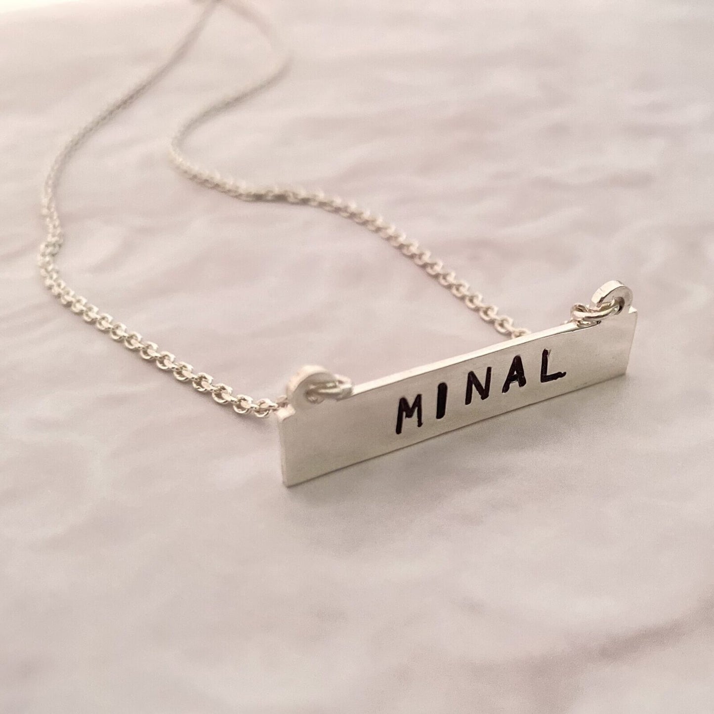 Engraved Bar Necklace 3