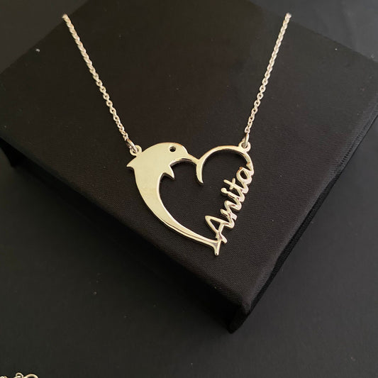 Dolphin Name Necklace